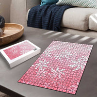 Tiare Tahiti Puzzle Pink Polynesia Motifs - Polynesian Pride