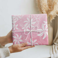 Tiare Tahiti Wrapping Paper Pink Polynesia Motifs - Polynesian Pride