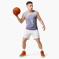 Tiare Tahiti Basketball Jersey Purple Polynesia Motifs - Polynesian Pride