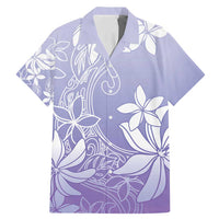 Tiare Tahiti Family Matching Mermaid Dress and Hawaiian Shirt Purple Polynesia Motifs LT05 Dad's Shirt - Short Sleeve Purple - Polynesian Pride