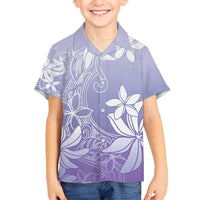 Tiare Tahiti Family Matching Puletasi and Hawaiian Shirt Purple Polynesia Motifs LT05 Son's Shirt Purple - Polynesian Pride