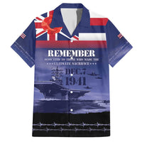 Hawaii Pearl Harbor Remembrance Day Family Matching Off Shoulder Maxi Dress and Hawaiian Shirt Flag Style