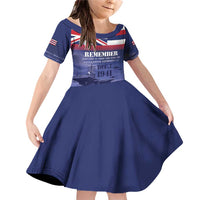 Hawaii Pearl Harbor Remembrance Day Family Matching Off Shoulder Short Dress and Hawaiian Shirt Flag Style