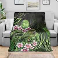 New Zealand Aotearoa Kakapo Blanket Maori Pattern With Manuka Galaxy Style - Polynesian Pride