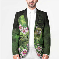 New Zealand Aotearoa Kakapo Blazer Maori Pattern With Manuka Galaxy Style - Polynesian Pride