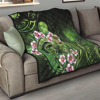 New Zealand Aotearoa Kakapo Quilt Maori Pattern With Manuka Galaxy Style - Polynesian Pride