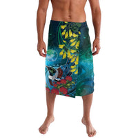 New Zealand Tui Bird Lavalava Maori Koru With Pohutukawa Galaxy Style - Polynesian Pride