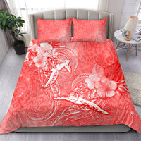 Polynesia Sea Turtle Couple Bedding Set Happy Valentine Day Red LT05 - Polynesian Pride