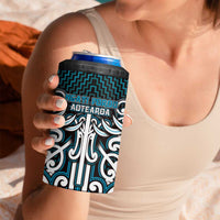 Custom Aotearoa Ngati Porou 4 in 1 Can Cooler Tumbler Maori Tribal Pattern Mix Poutama