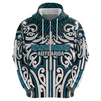 Custom Aotearoa Ngati Porou Hoodie Maori Tribal Pattern Mix Poutama