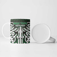 Custom Aotearoa Ngai Tahu Ceramic Mug Maori Tribal Pattern Mix Poutama