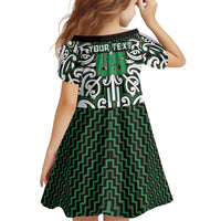Custom Aotearoa Ngai Tahu Family Matching Off The Shoulder Long Sleeve Dress and Hawaiian Shirt Maori Tribal Pattern Mix Poutama LT05 - Polynesian Pride