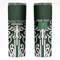 Custom Aotearoa Ngai Tahu Skinny Tumbler Maori Tribal Pattern Mix Poutama