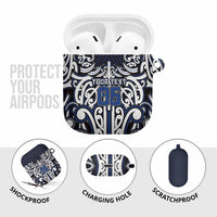 Custom Aotearoa Ngati Tuwharetoa AirPods Case Maori Tribal Pattern Mix Poutama