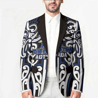 Custom Aotearoa Ngati Tuwharetoa Blazer Maori Tribal Pattern Mix Poutama