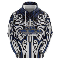 Custom Aotearoa Ngati Tuwharetoa Hoodie Maori Tribal Pattern Mix Poutama
