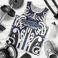 Custom Aotearoa Ngati Tuwharetoa Men Tank Top Maori Tribal Pattern Mix Poutama