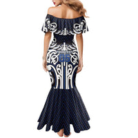 Custom Aotearoa Ngati Tuwharetoa Mermaid Dress Maori Tribal Pattern Mix Poutama LT05 - Polynesian Pride