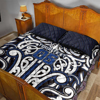 Custom Aotearoa Ngati Tuwharetoa Quilt Bed Set Maori Tribal Pattern Mix Poutama