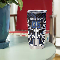 Custom Aotearoa Ngati Tuwharetoa Tumbler Cup Maori Tribal Pattern Mix Poutama