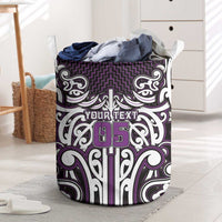 Custom Aotearoa Rangitane Laundry Basket Maori Tribal Pattern Mix Poutama