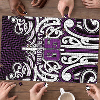 Custom Aotearoa Rangitane Puzzle Maori Tribal Pattern Mix Poutama