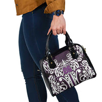 Custom Aotearoa Rangitane Shoulder Handbag Maori Tribal Pattern Mix Poutama