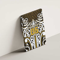 Custom Aotearoa Taranaki Canvas Wall Art Maori Tribal Pattern Mix Poutama