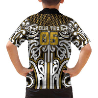Custom Aotearoa Taranaki Family Matching Long Sleeve Bodycon Dress and Hawaiian Shirt Maori Tribal Pattern Mix Poutama LT05 - Polynesian Pride