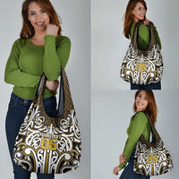 Custom Aotearoa Taranaki Grocery Bag Maori Tribal Pattern Mix Poutama