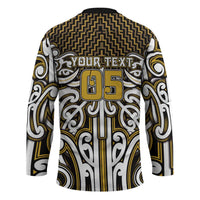 Custom Aotearoa Taranaki Hockey Jersey Maori Tribal Pattern Mix Poutama