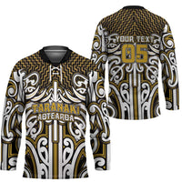 Custom Aotearoa Taranaki Hockey Jersey Maori Tribal Pattern Mix Poutama