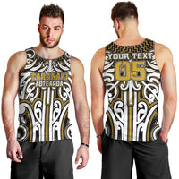Custom Aotearoa Taranaki Men Tank Top Maori Tribal Pattern Mix Poutama