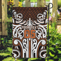 Custom Aotearoa Waikato Garden Flag Maori Tribal Pattern Mix Poutama