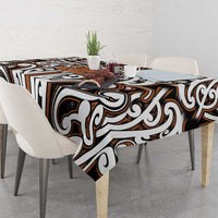 Custom Aotearoa Waikato Tablecloth Maori Tribal Pattern Mix Poutama