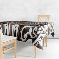 Custom Aotearoa Waikato Tablecloth Maori Tribal Pattern Mix Poutama