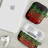 Custom Aotearoa Tuhoe AirPods Case Maori Tribal Pattern Mix Poutama