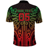 Custom Aotearoa Tuhoe Polo Shirt Maori Tribal Pattern Mix Poutama