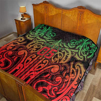 Custom Aotearoa Tuhoe Quilt Maori Tribal Pattern Mix Poutama