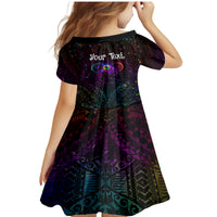 I See Your True Colors Personalised Family Matching Mermaid Dress and Hawaiian Shirt Autism Awareness LT05 - Polynesian Pride
