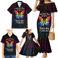 I See Your True Colors Personalised Family Matching Mermaid Dress and Hawaiian Shirt Autism Awareness LT05 - Polynesian Pride