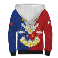 Personalised Philippines Independence Day Sherpa Hoodie Maligayang Araw ng Kalayaan Filipino Carabao LT05 - Polynesian Pride