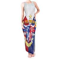 Personalised Philippines Independence Day Tank Maxi Dress Maligayang Araw ng Kalayaan Filipino Carabao LT05 Women Red - Polynesian Pride