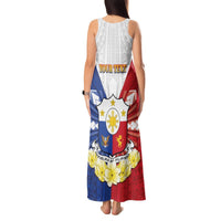 Personalised Philippines Independence Day Tank Maxi Dress Maligayang Araw ng Kalayaan Filipino Carabao LT05 - Polynesian Pride