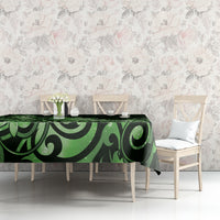 Matariki New Zealand Tablecloth Maori Pattern Green Galaxy