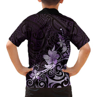 Matariki New Zealand Family Matching Summer Maxi Dress and Hawaiian Shirt Maori Pattern Purple Galaxy LT05 - Polynesian Pride