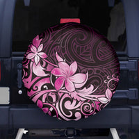 Matariki New Zealand Spare Tire Cover Maori Pattern Pink Galaxy