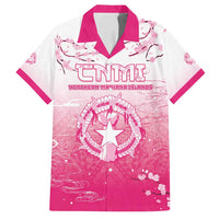Personalized Sakura Marianas Family Matching Puletasi and Hawaiian Shirt CNMI Seal