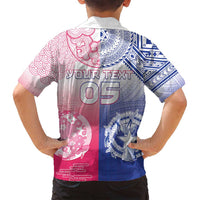 Custom Northern Mariana Islands And Japan Together Family Matching Tank Maxi Dress and Hawaiian Shirt LT05 - Polynesian Pride