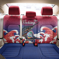 Guam Blue Marlin Fishing Back Car Seat Cover Polynesian Style